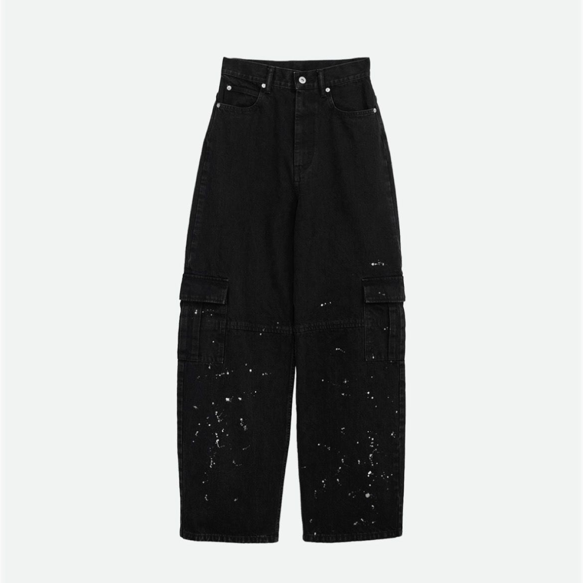 【残り一点】Denim Discharge Printhing Cargo Pants