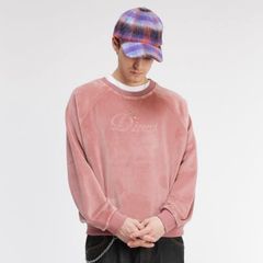 【残りわずか】Cursive Velvet Crewneck