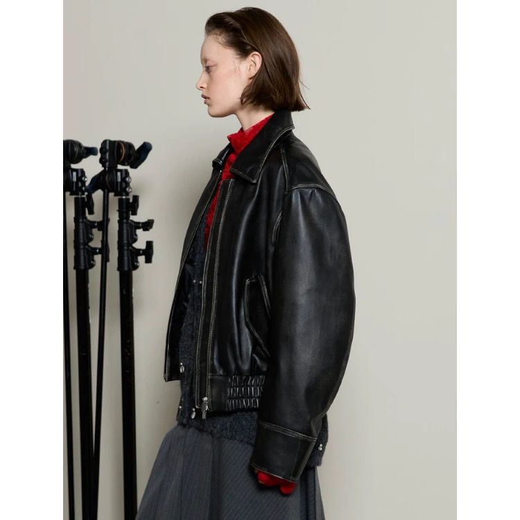 【残り一点】Real Leather Zip Blouson