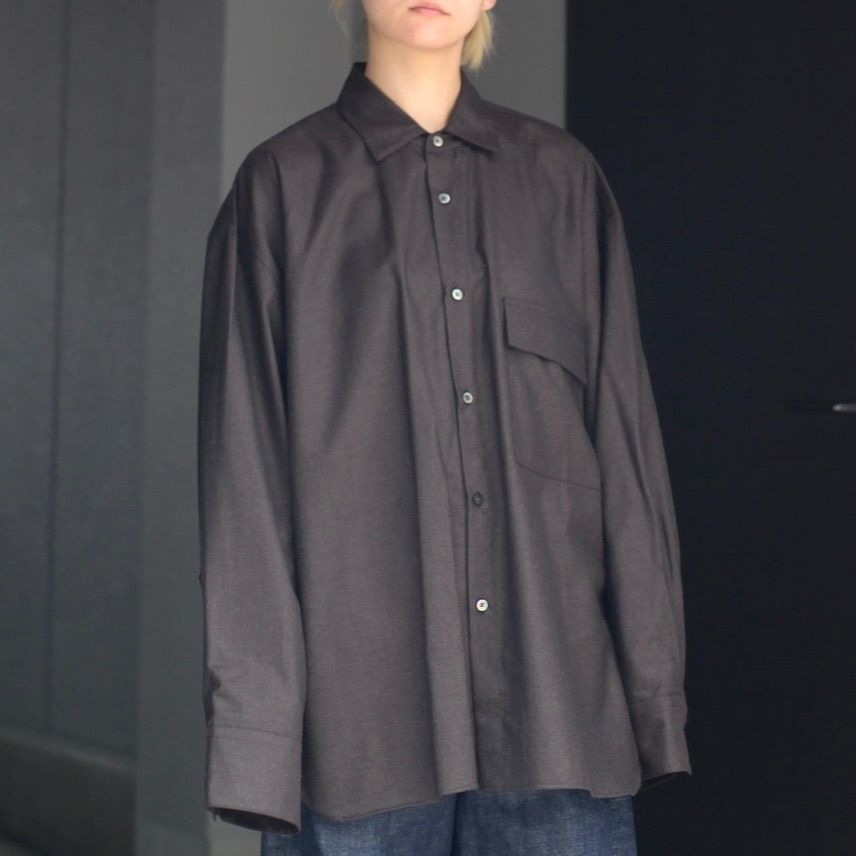 stein Oversized Down Pat Shirt Wool 20aw | www.carmenundmelanie.at