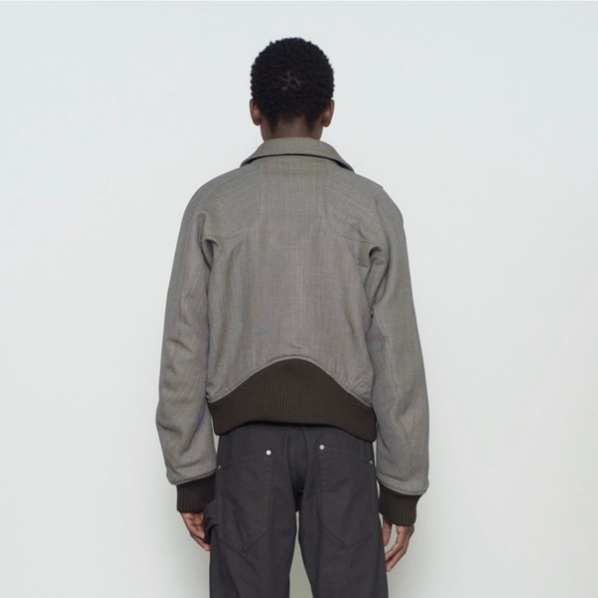 【残り一点】Zip Up Padded Short Bomber Jacket