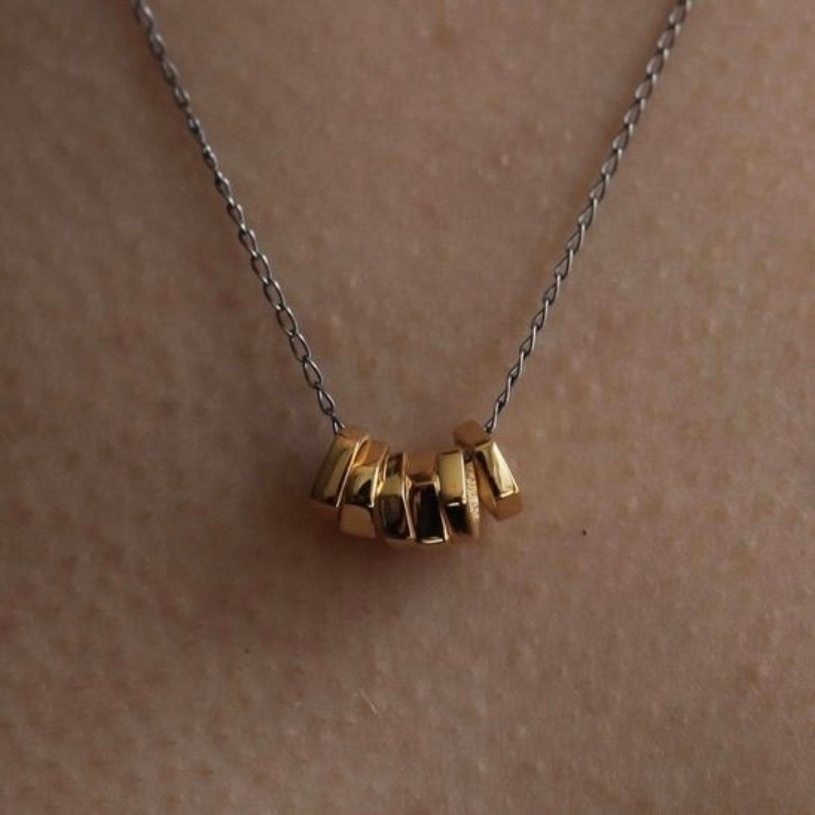 【お取り寄せ注文可能】Rock Beads Necklace 2(GOLD)