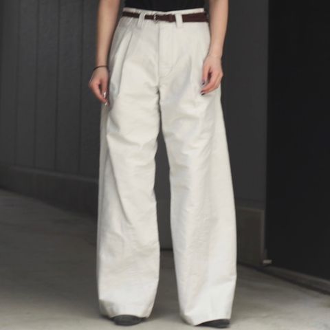 【残り一点】Tucked Wide Leg Trousers