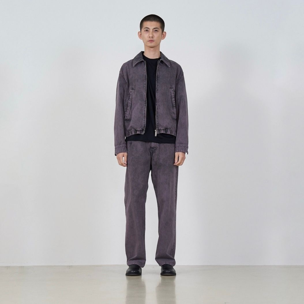 YOKE - 【残り一点】Bleach & Over Dye Denim Wide Straight 5P YOKE - 【残り一点】Bleach & Over Dye Denim Wide Straight 5P