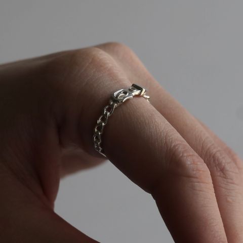 【残り一点】Victorian Buckle Curb Chain Ring