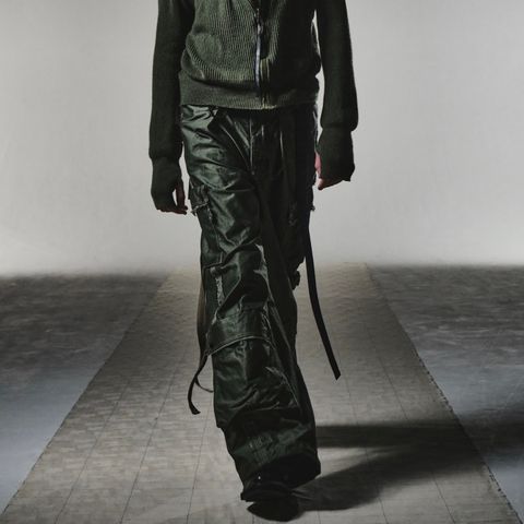 【残り一点】Slash Seam Twist Cargo Pants(PIGMENT DYED MOLESKIN)