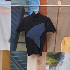 【残り一点】Todo Wave Top Short Sleeve High Neck