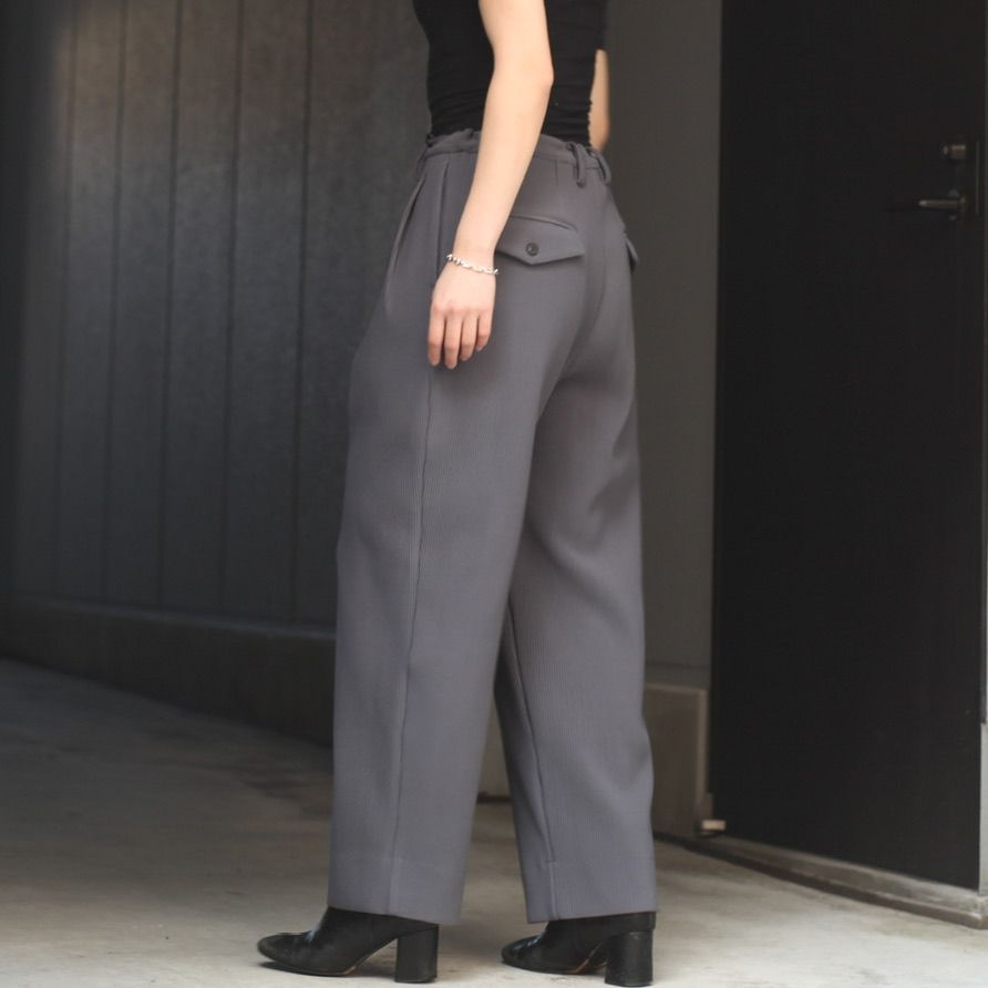 stein - 【残りわずか】Gradation Pleats Two Tuck Trousers
