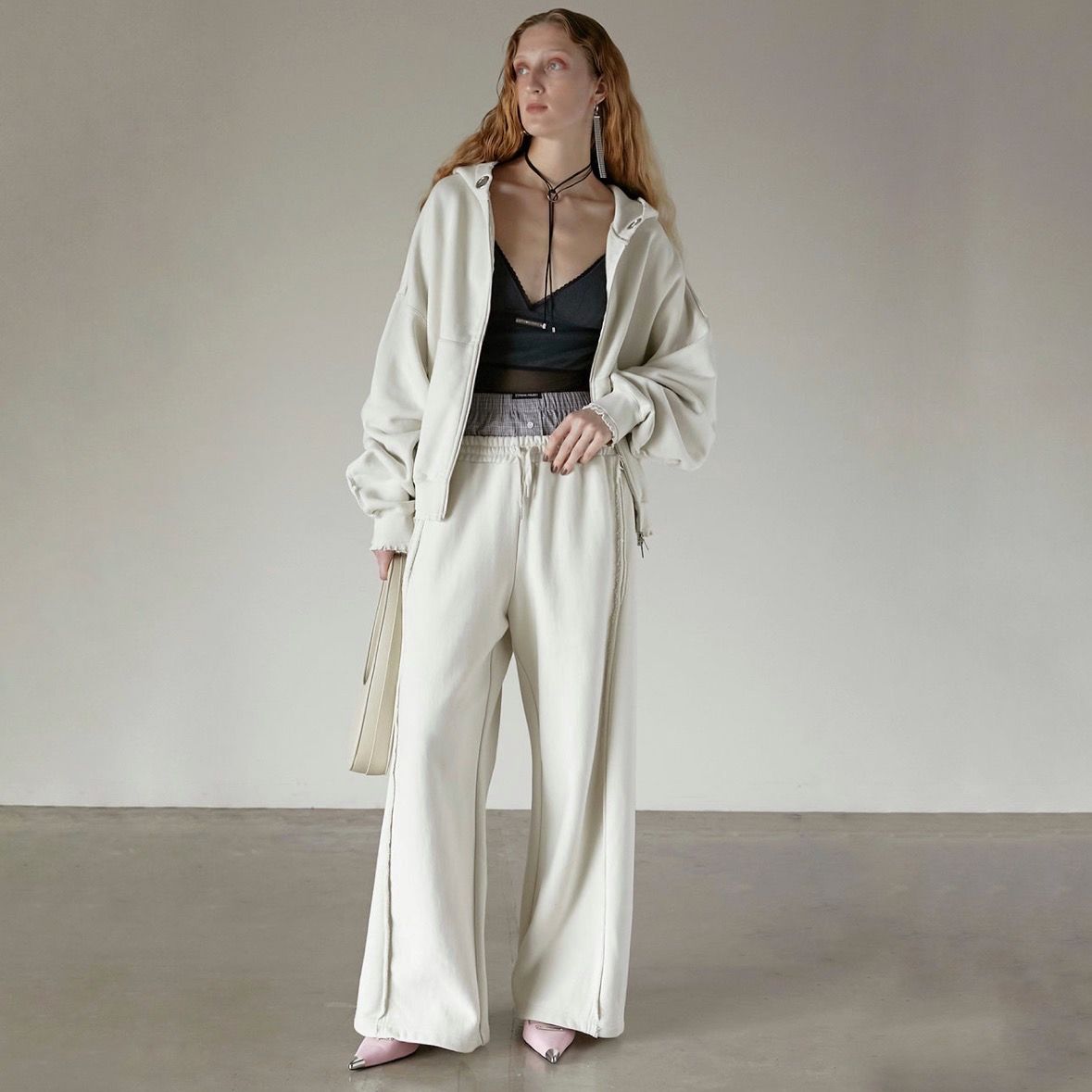 【残り一点】Eyelet Hoodie Parka