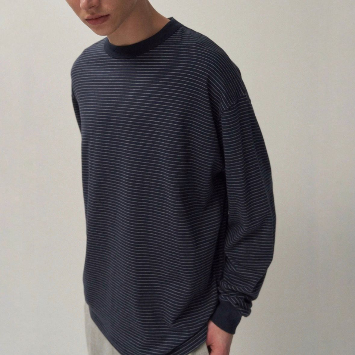【残り一点】Suvin Double Jersey Crewneck Pullover