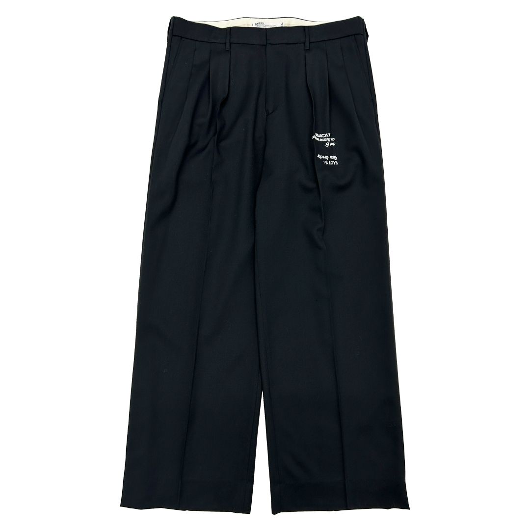 【残り一点】"TATTOO" Adjuster Wide Slacks