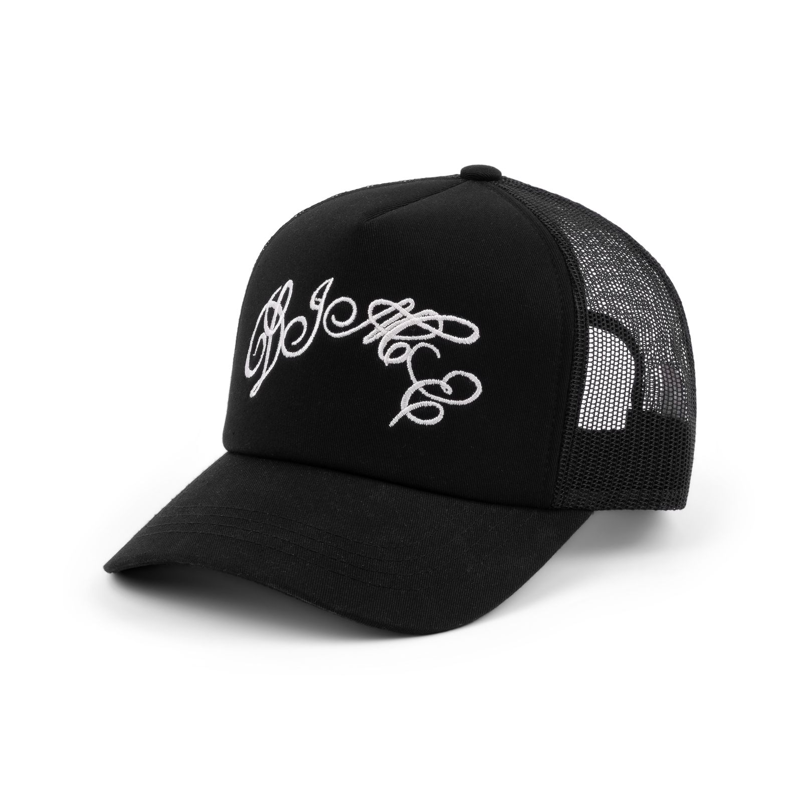 Dime Big Cursive Low Pro Cap / Black (ダイム 6パネルキャップ