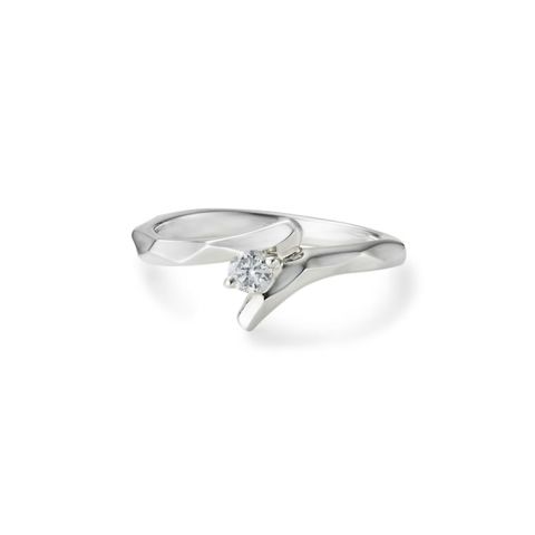 【お取り寄せ注文可能】Broadly V Ring W / Dia(PLATINUM950)