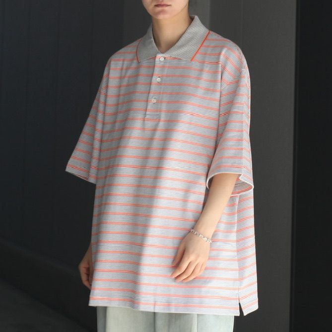 UNIVERSAL PRODUCTS - 【残りわずか】Multi Border S/S Polo | ACRMTSM