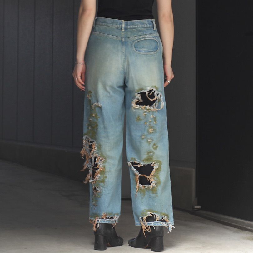 【残りわずか】Warp Hole Denim Moss Ver.