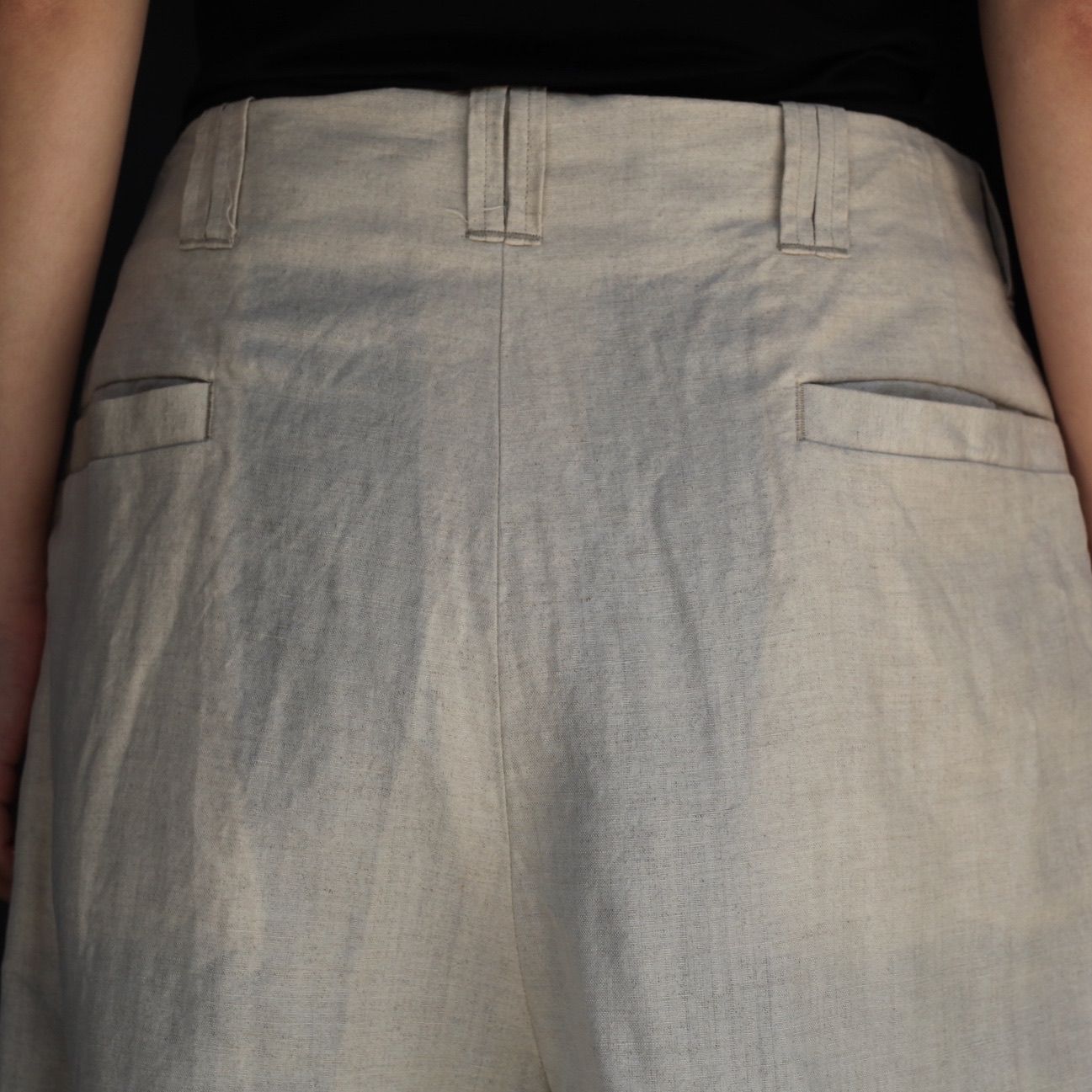 【残り一点】Wool Linen 3Pleated Shorts