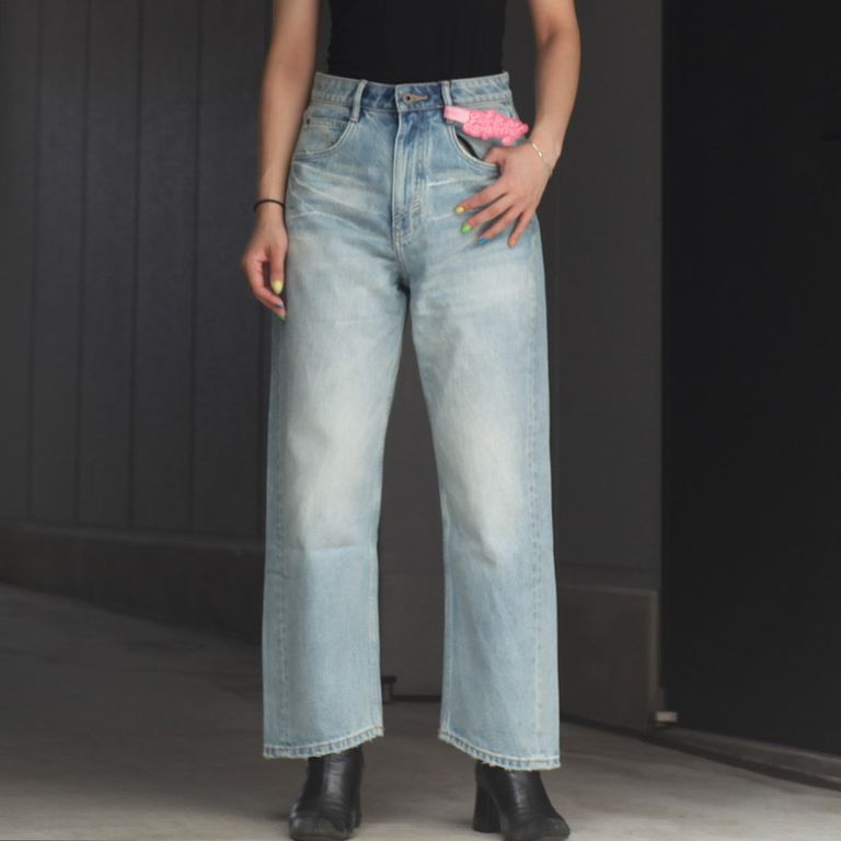 Fax Copy Express * - 【残り一点】Low Rise Loose Fit Jeans 