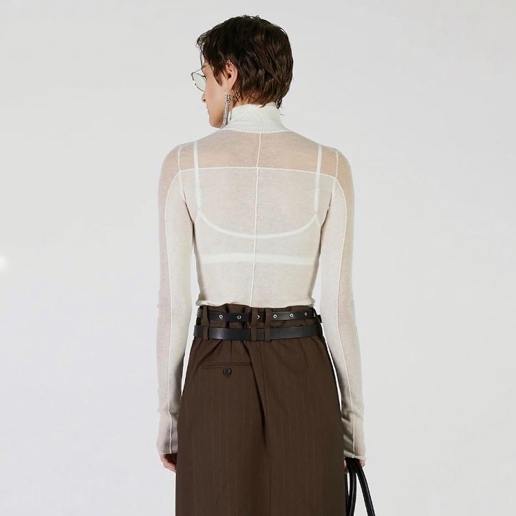 【残り一点】Soft High Gauge Panel Knit