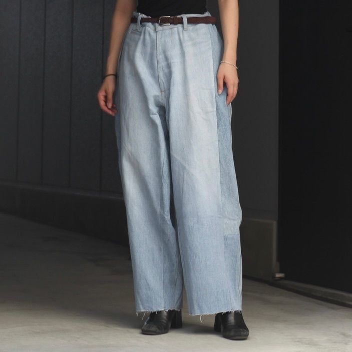 【残り一点】Reconstructed Super Baggy Slacks Denim_3(L)