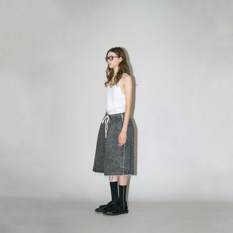 【残り一点】ピグメントプリントデニムショーツ