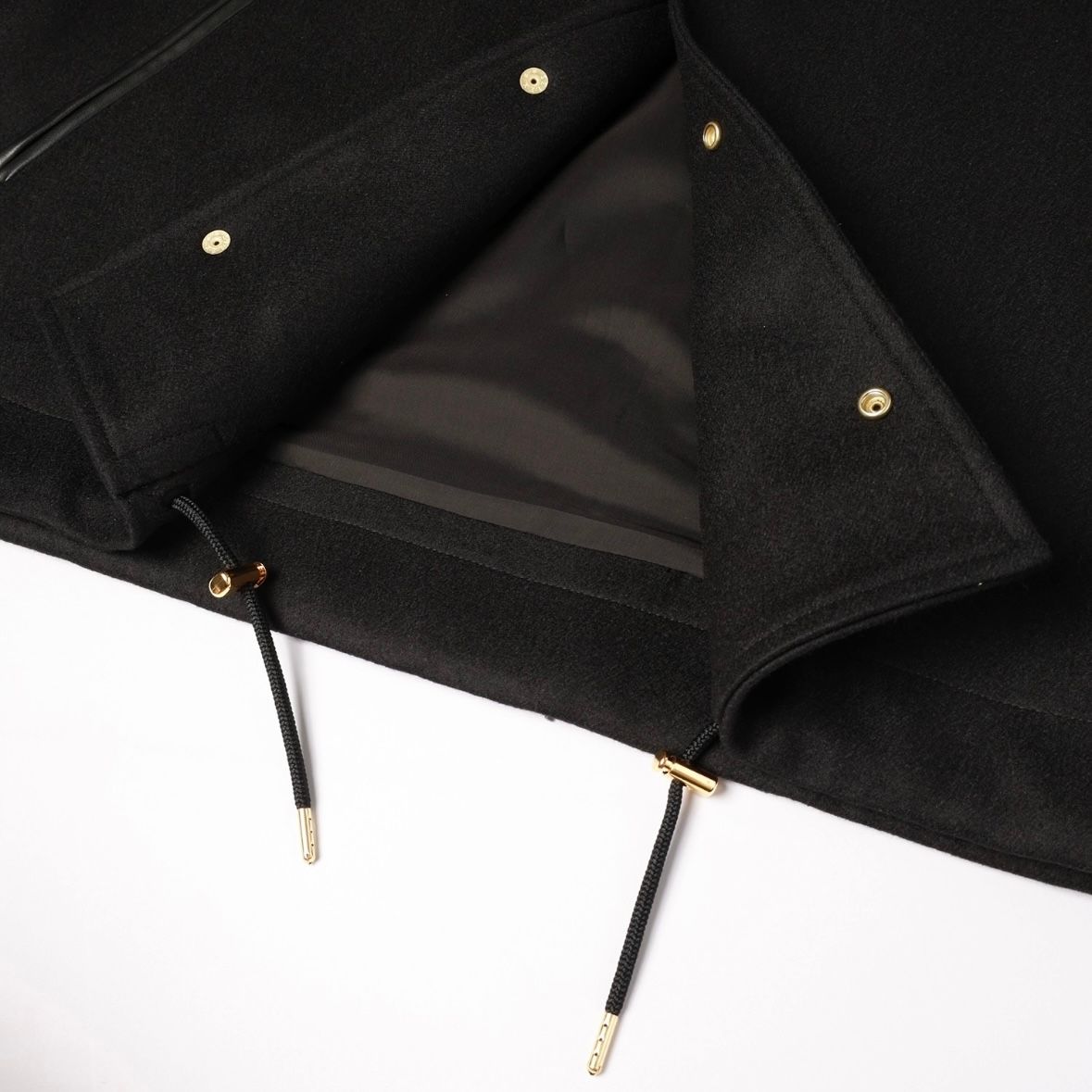 【残り一点】Wool Melton Dot Button Coach Jacket