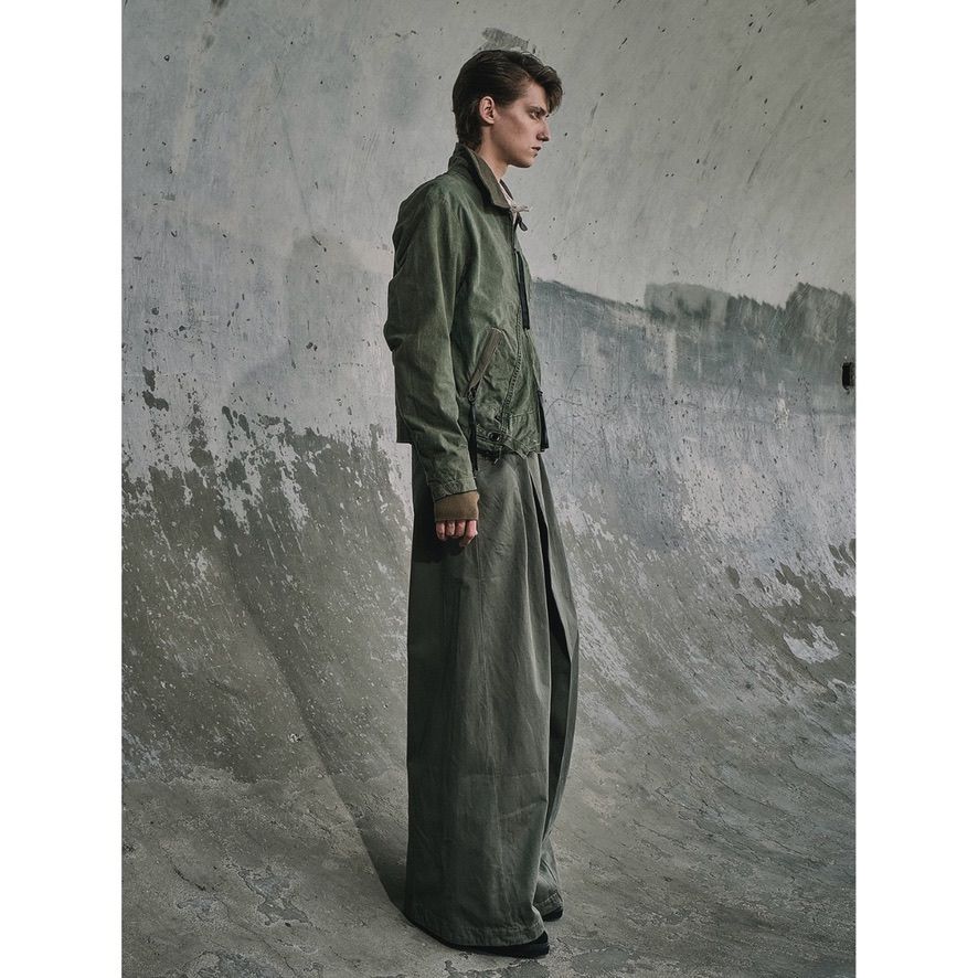 【残り一点】Wrapped Work Trousers With Night-Cut(AGED TWILL)