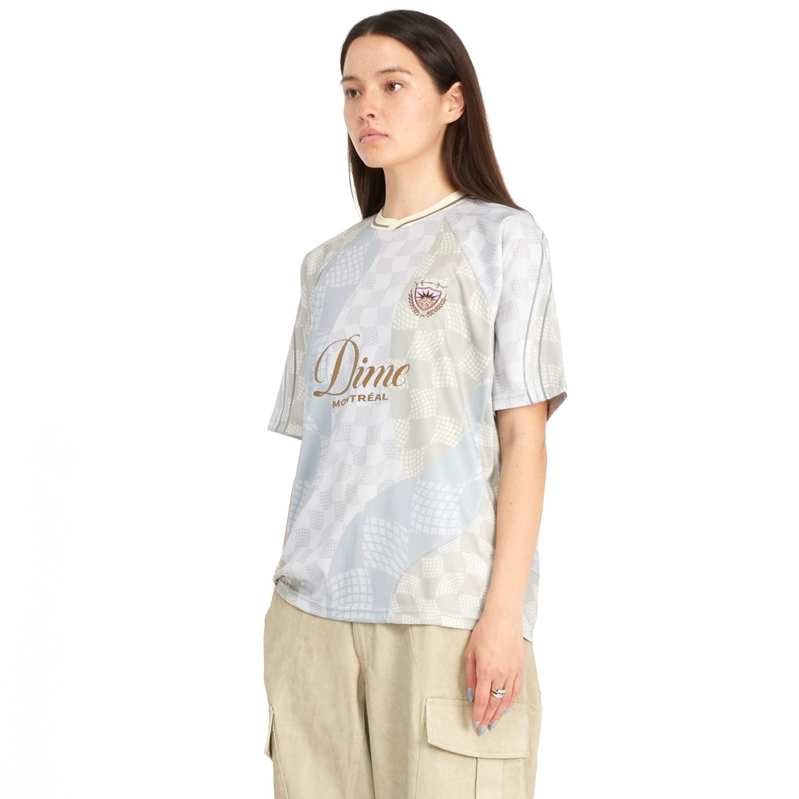 DIME CHECKERED HOME JERSEY ジャージXL cream