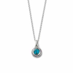 【お取り寄せ注文可能】Round Stone Pendant_S(BLUE)