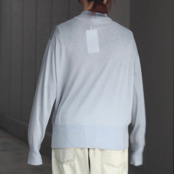 【残り一点】Silk Cashmere Sheer Shirt Cardigan