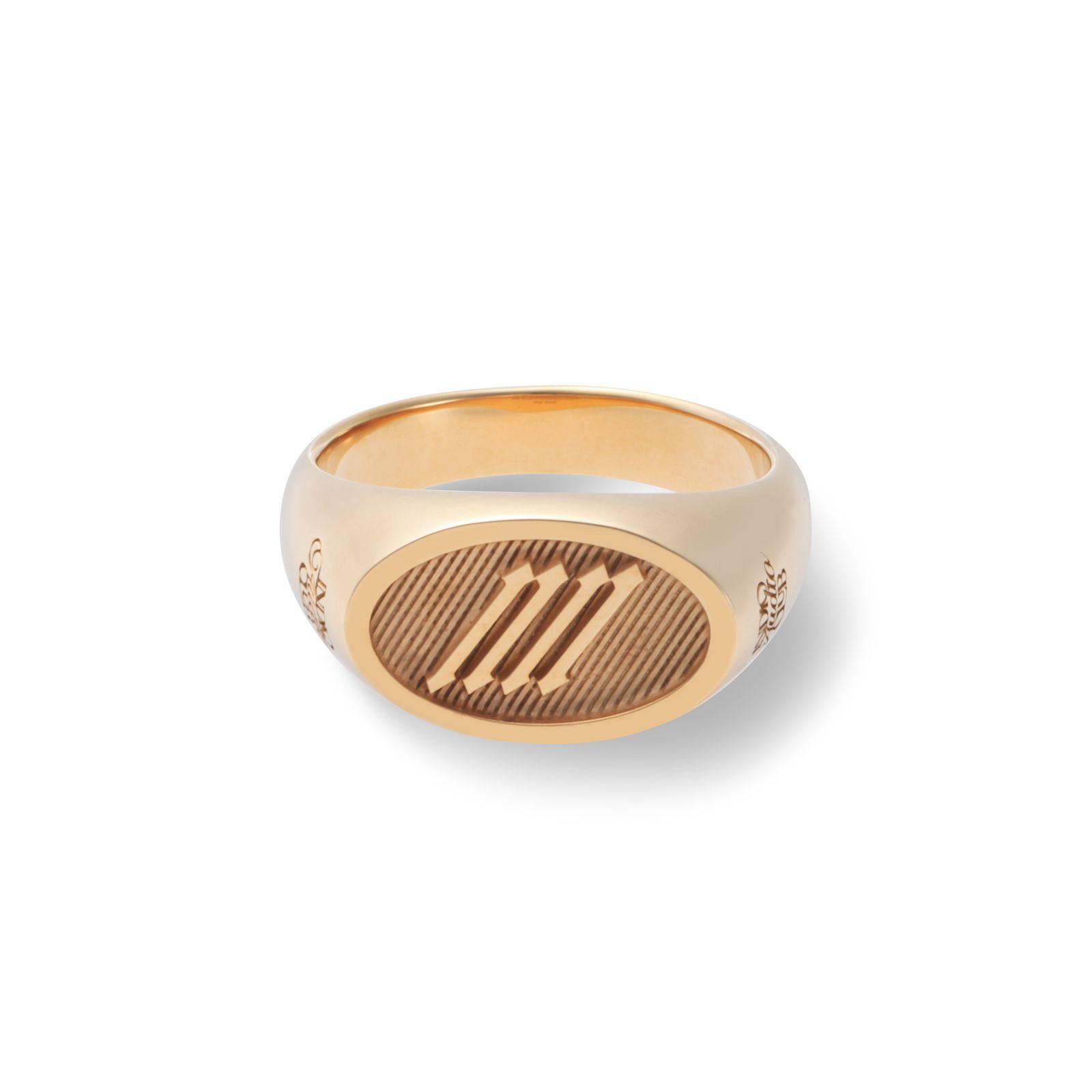 【残り一点】Oval Signature Ring(GOLD)