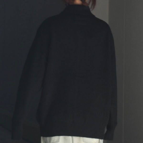 【残りわずか】Fine Alpaca Knit Collared Cardigan