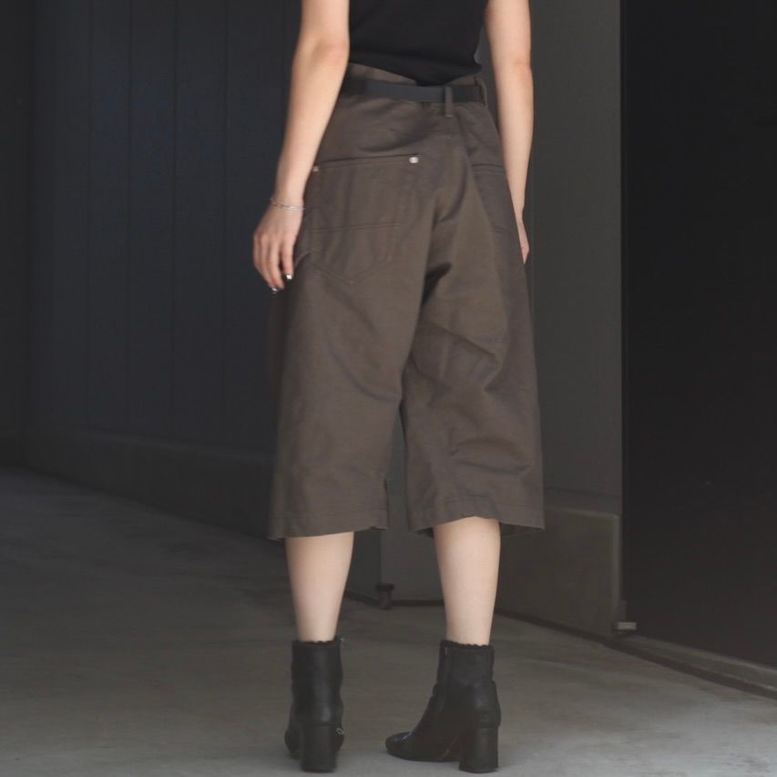 【残り一点】Curved Leg Double Knee Work Short Pants