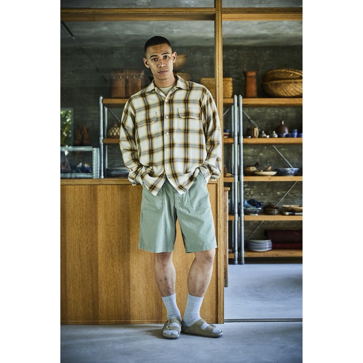 【残り一点】Ombre Check Shirt