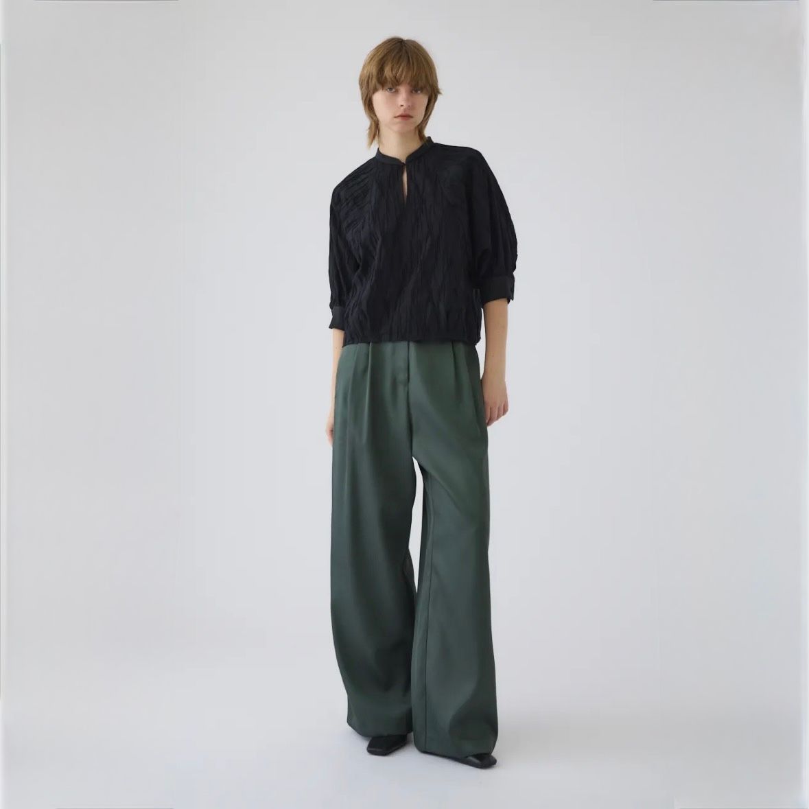 【残り一点】Tuck Pleats Raglan Blouse