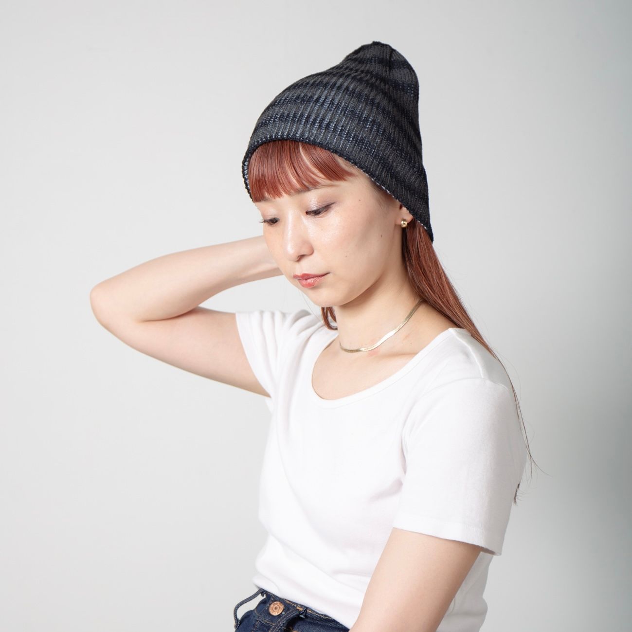 【残り一点】Openwork Border Knit Beanie