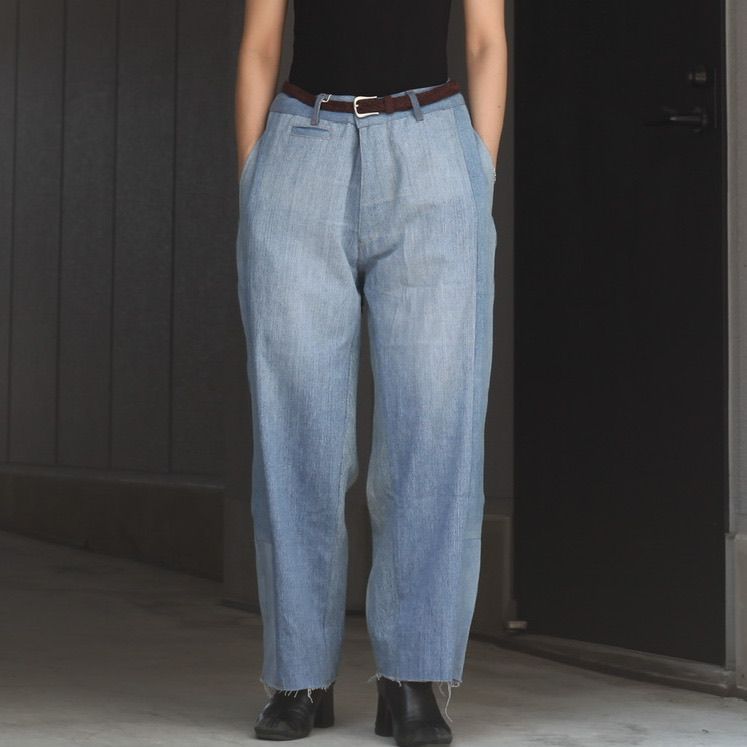 【残り一点】Reconstructed Super Baggy Slacks Denim_2(M)