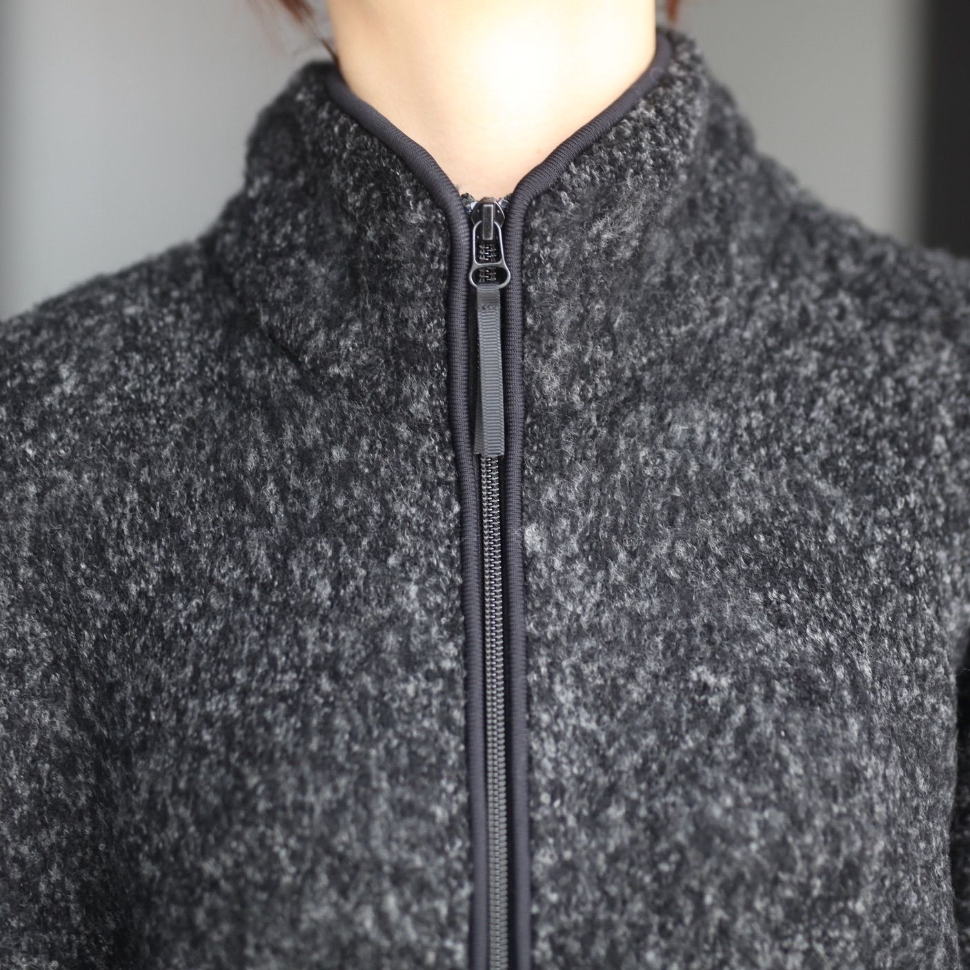 【残り一点】Boucle Half Zip Pullover