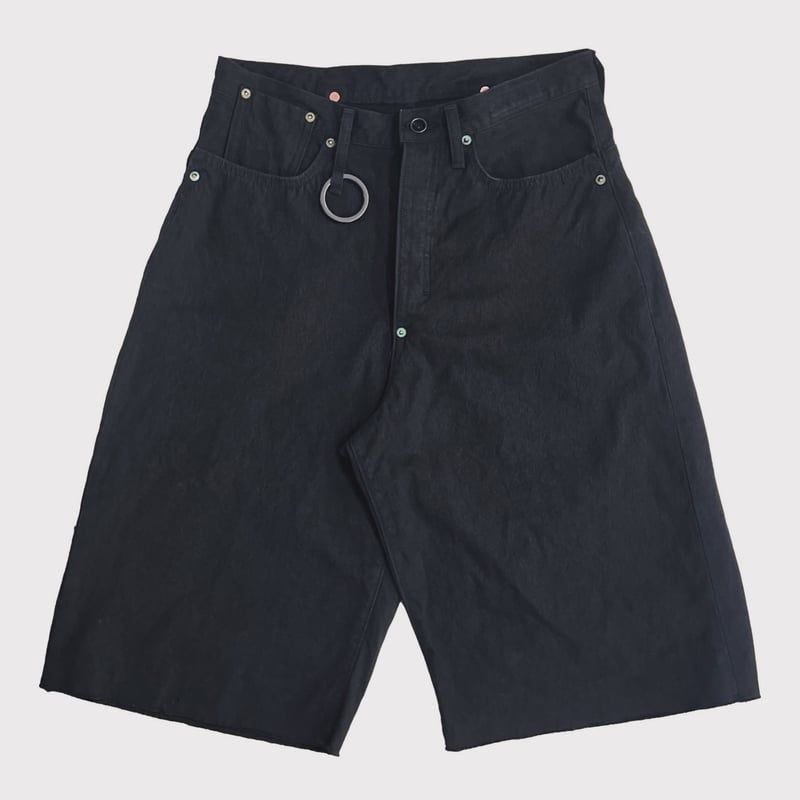 【残り一点】Cut Off Heavy Short Wide Jeans(AGED CANVAS)