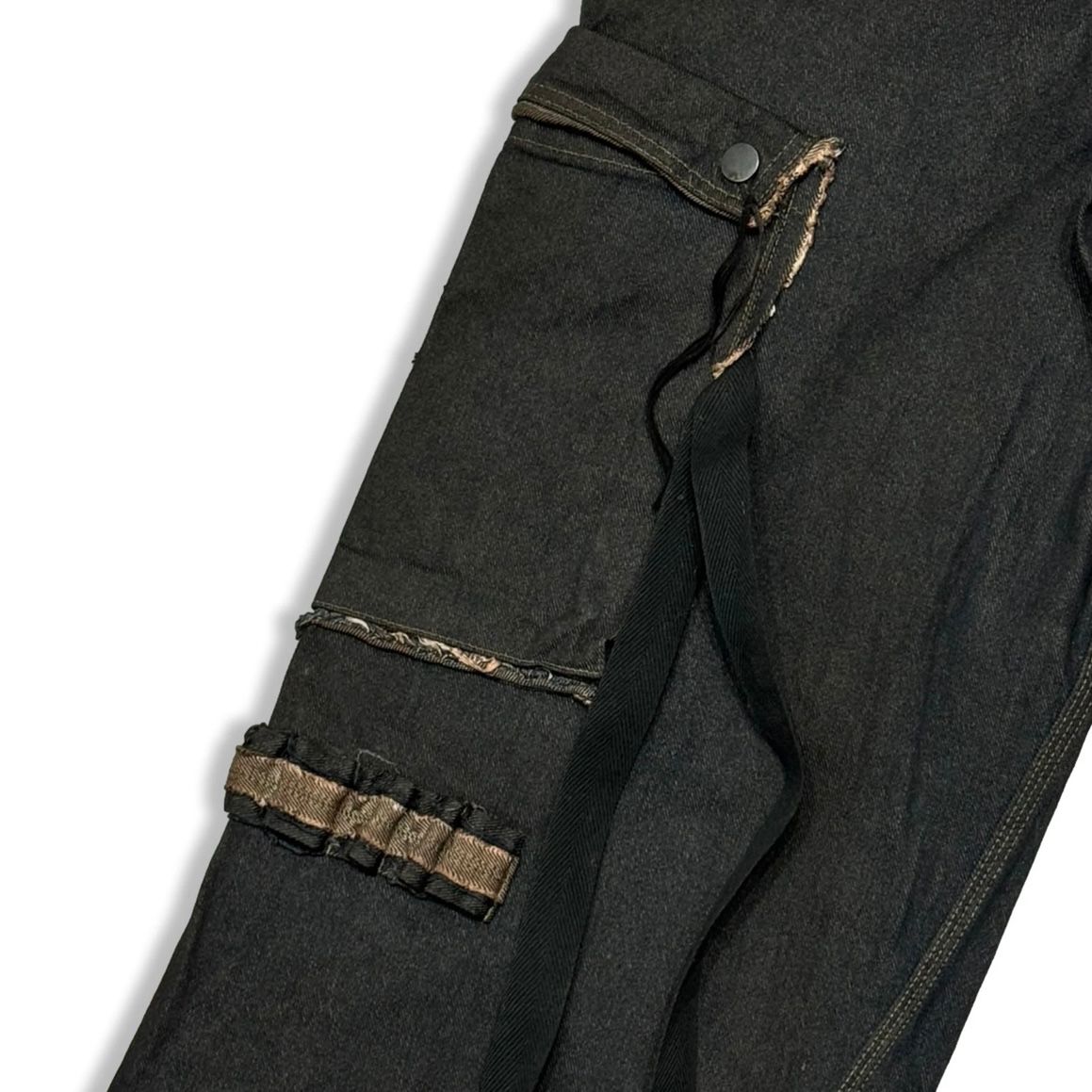 【残りわずか】Slash Seam Twist Cargo Jeans(PERSIMMON TANGY DYED)