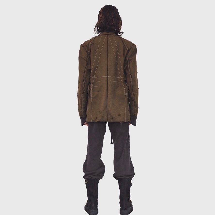 【残り一点】Slash Seam Hunting Tailored Jacket With Damaged(70'S VINTAGE FRENCH ARMY)