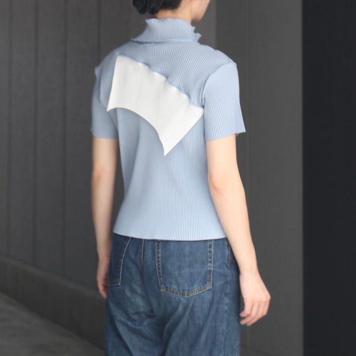 【残り一点】Todo Wave Top Short Sleeve High Neck
