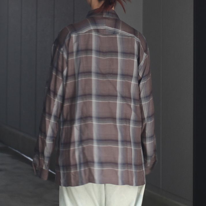 【残り一点】Ombre Plaid Flap Pocket Shirts(CHECK)