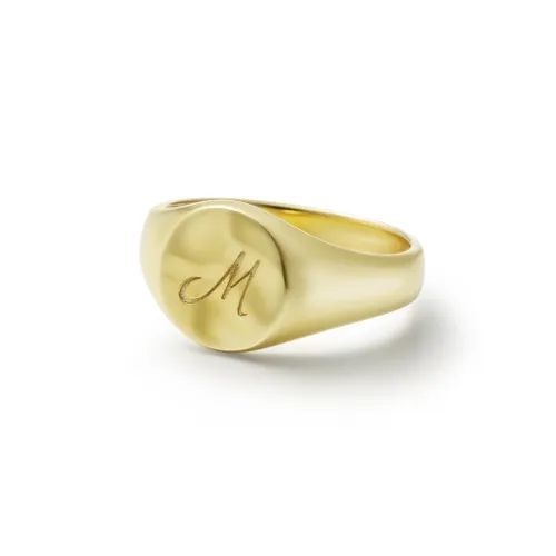 【お取り寄せ注文可能】Signet Ring No.1(K18 YELLOW GOLD)