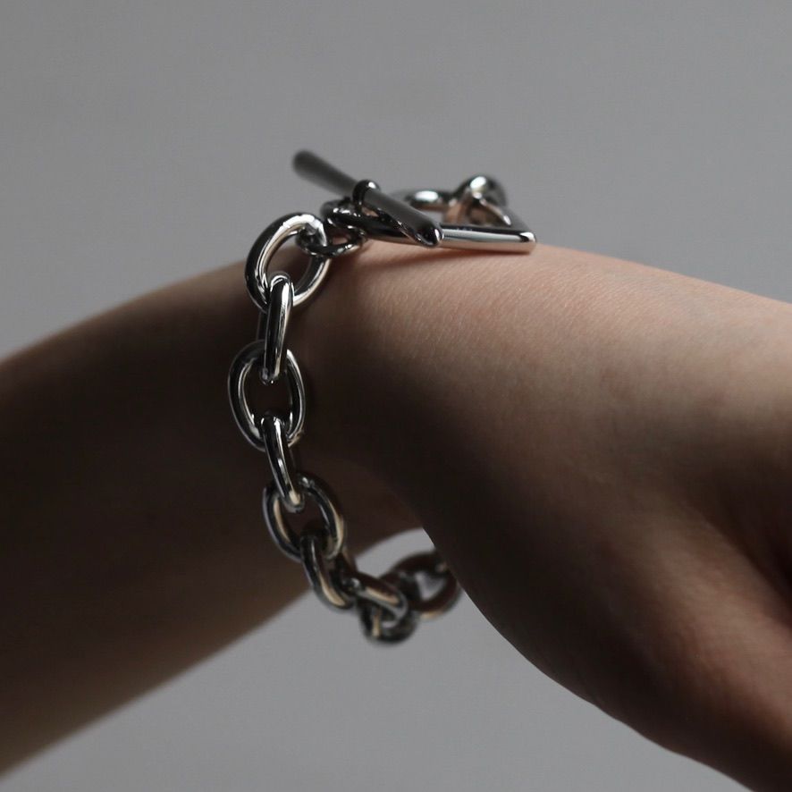 【残りわずか】Heart Bracelet_Medium Link(SILVER)