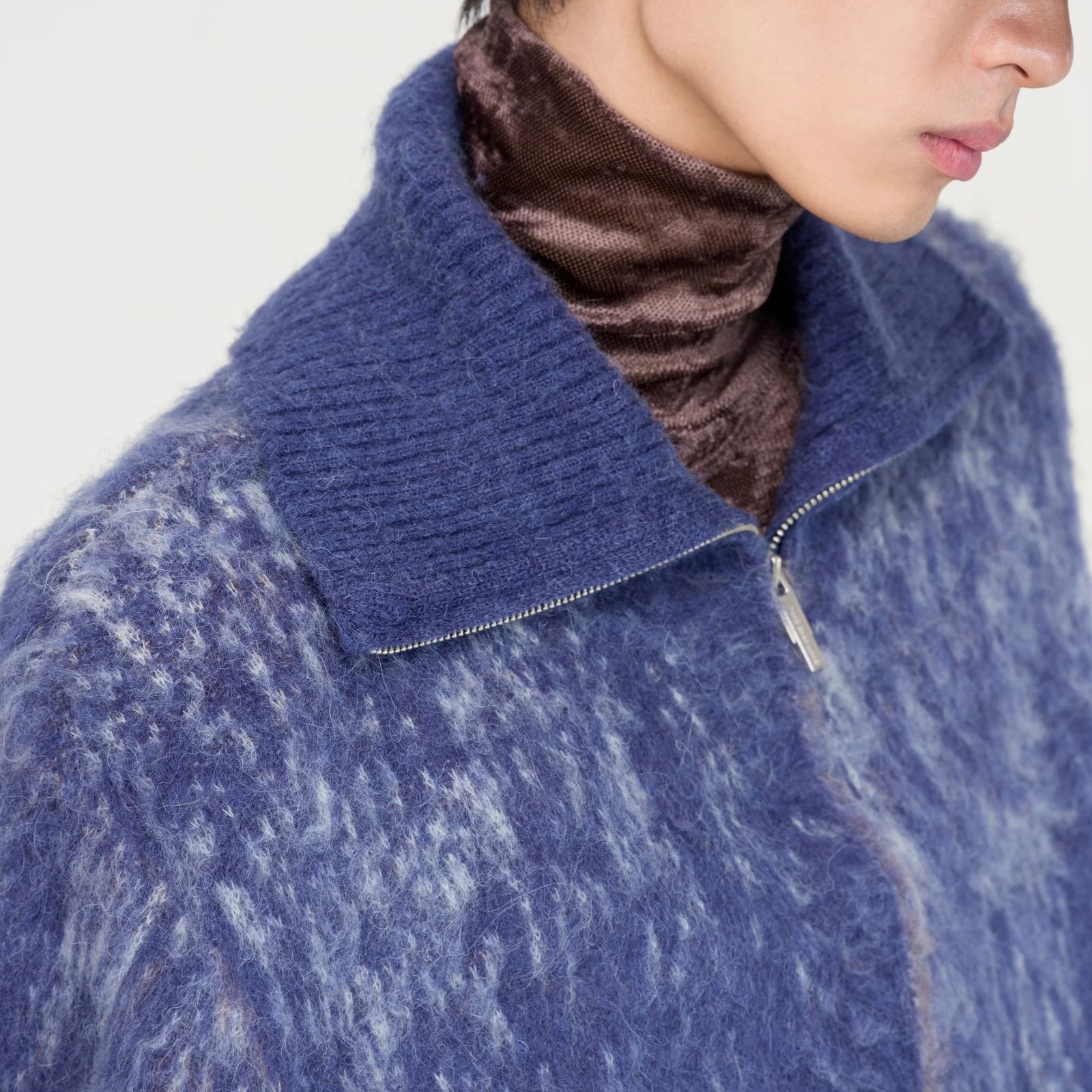 【残り一点】Blue-to-Brown Gradient Cardigan