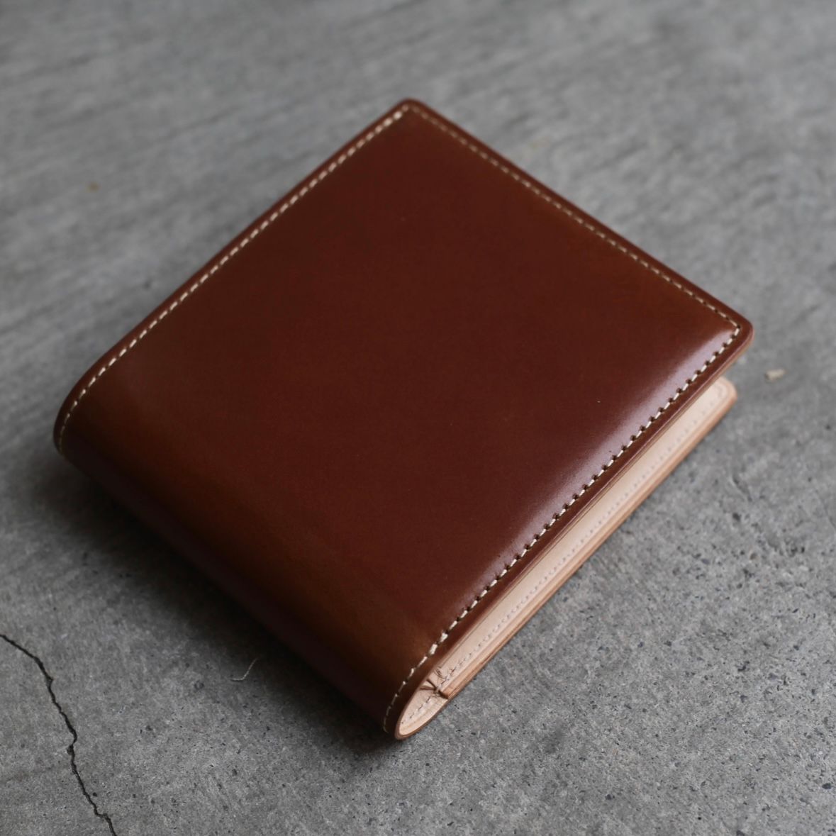 【再販売通知受付可能】Half Folded Wallet(NATURAL)