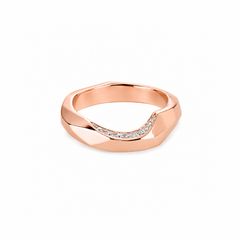 【お取り寄せ注文可能】Chip Ring L W / Dia(K18 PINK GOLD)