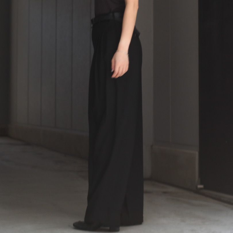 【残り一点】3 Tuck Wool Serge Trousers