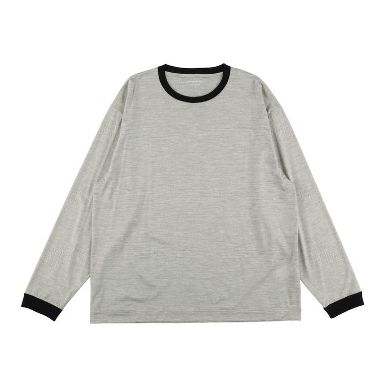KANEMASA PHIL. - 【残り一点】36G Wool Stripe L/S Tee KANEMASA PHIL. - 【残り一点】36G Wool Stripe L/S Tee