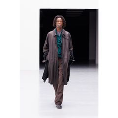 【残り一点】Lamb Leather Balmacaan Coat